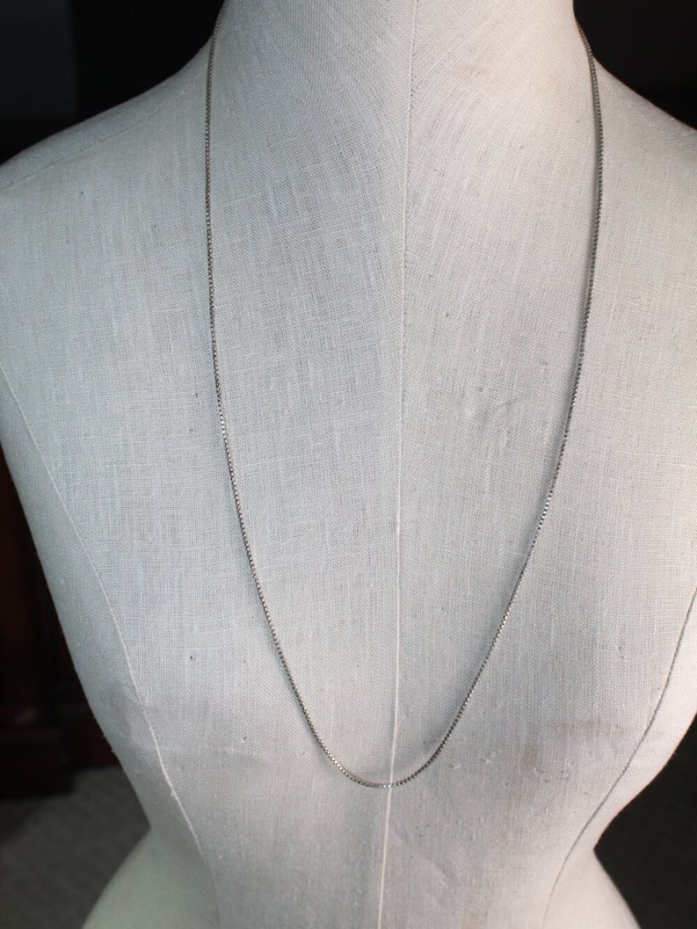 Sterling Silver 925 Box Chain 30" Necklace